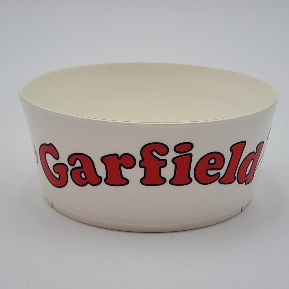 Vintage 1978 Garfield Kids Cereal Bowl Deka Plastics Odie Jim Davis Cartoon
